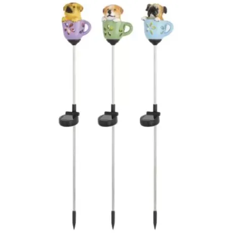 * Outdoor Lighting|Best Sale Patriot Lighting® Solar Integrated Led Teacup Pup Landscape Light – Assorted