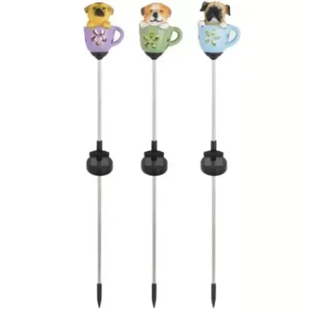 * Outdoor Lighting|Best Sale Patriot Lighting® Solar Integrated Led Teacup Pup Landscape Light – Assorted