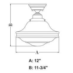 * Indoor Lighting|Best Sale Patriot Lighting® Huntley Satin Nickel Semi-Flush Mount Ceiling Light