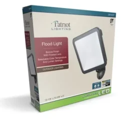 * Outdoor Lighting|Best Sale Patriot Lighting® Bronze Led Dusk-To-Dawn Outdoor Security Flood Light