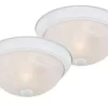 * Indoor Lighting|Best Sale Patriot Lighting® Stella White 1-Light Flush Mount Ceiling Light – 2 Pack