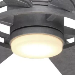 * Ceiling Fans|Best Sale Patriot Lighting™ Holland 68″ Painted Galvanized Indoor/Outdoor Integrated Led Ceiling Fan