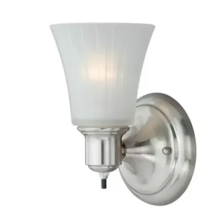 * Indoor Lighting|Best Sale Patriot Lighting® Anthony 1-Light Satin Nickel Indoor Wall Light