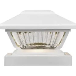 * Outdoor Lighting|Best Sale Patriot Lighting® Solar Led Lucy White Post Cap Landscape Light 2-Pack