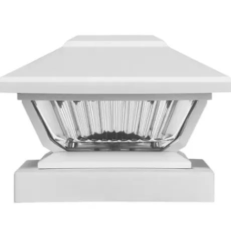 * Outdoor Lighting|Best Sale Patriot Lighting® Solar Led Lucy White Post Cap Landscape Light 2-Pack