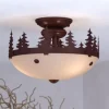 * Indoor Lighting|Best Sale Patriot Lighting® Yosemite Burnished Bronze 2 Light Semi-Flush Mount Ceiling Light