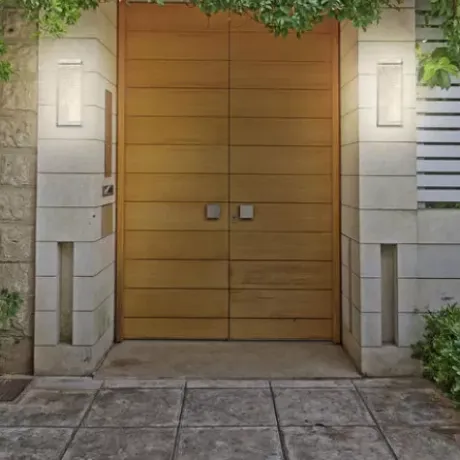 * Outdoor Lighting|Best Sale Patriot Lighting® Paradiso Satin Nickel Integrated Led Outdoor Wall Light