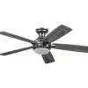 * Ceiling Fans|Best Sale Patriot Lighting™ Ogun 52″ Gunmetal Indoor Led Ceiling Fan