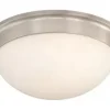 * Indoor Lighting|Best Sale Patriot Lighting® Tertial Ii Brushed Nickel 2-Light Flush Mount Ceiling Light