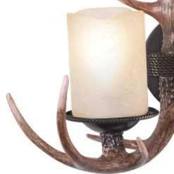 * Indoor Lighting|Best Sale Patriot Lighting® Yoho Black Walnut 2 Light Antler Vanity Light