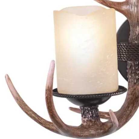 * Indoor Lighting|Best Sale Patriot Lighting® Yoho Black Walnut 2 Light Antler Vanity Light
