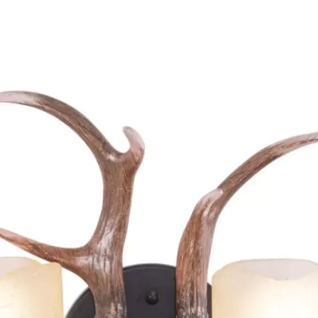 * Indoor Lighting|Best Sale Patriot Lighting® Yoho Black Walnut 2 Light Antler Vanity Light