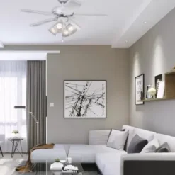 * Ceiling Fans|Best Sale Patriot Lighting™ Minerva Ii 44″ White Indoor Led Ceiling Fan