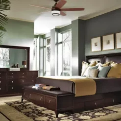 * Ceiling Fans|Best Sale Patriot Lighting™ Taylor 48″ Espresso Indoor Led Ceiling Fan