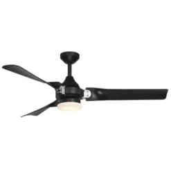 * Ceiling Fans|Best Sale Patriot Lighting™ Istanbul 52″ Black With Chrome Accent Indoor/Outdoor Led Ceiling Fan