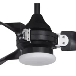 * Ceiling Fans|Best Sale Patriot Lighting™ Istanbul 52″ Black With Chrome Accent Indoor/Outdoor Led Ceiling Fan