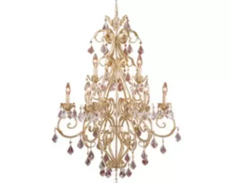 * Indoor Lighting|Best Sale Patriot Lighting® Newcastle 9-Light Gilded White Gold Chandelier