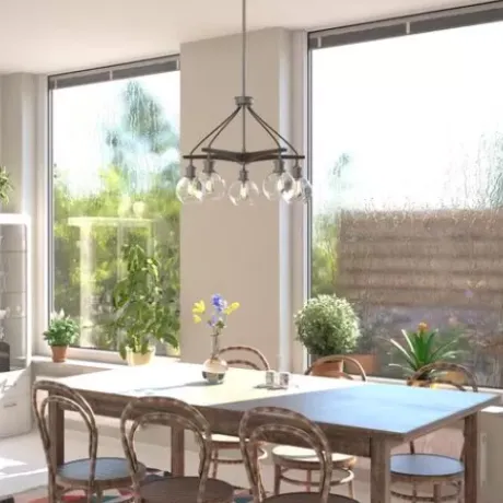 * Indoor Lighting|Best Sale Patriot Lighting® Avondale Satin Nickel 5 Light Chandelier