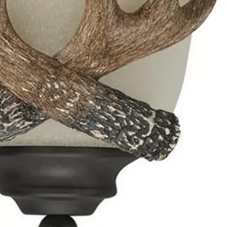 * Indoor Lighting|Best Sale Patriot Lighting® Antler 1-Light Black Walnut Indoor Wall Light