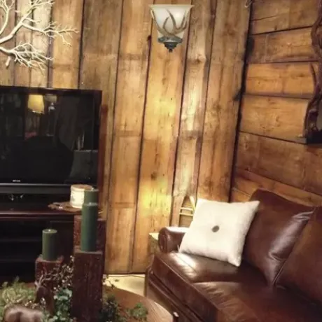 * Indoor Lighting|Best Sale Patriot Lighting® Antler 1-Light Black Walnut Indoor Wall Light