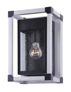 * Outdoor Lighting|Best Sale Patriot Lighting® Hendron Matte Black And Gray Outdoor Wall Light