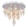 * Indoor Lighting|Best Sale Patriot Lighting® Elegant Home Raina Chrome & Copper 4-Light Flush Mount Ceiling Light