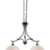 * Indoor Lighting|Brand New Patriot Lighting® Chantelle Matte Black 2-Light Island Light