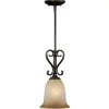 * Indoor Lighting|Brand New Patriot Lighting® Mavis Oil Brushed Bronze With Gold Accent 1-Light Mini Pendant