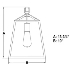 * Indoor Lighting|Brand New Patriot Lighting® Hayes Black Mini Pendant