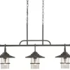 * Indoor Lighting|Brand New Patriot Lighting® Elegant Home 3 Light Miner Bronze Island Light