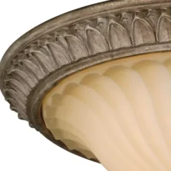 * Indoor Lighting|Brand New Patriot Lighting® Avenant French Bronze 3 Light Flush Mount Ceiling Light