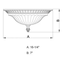 * Indoor Lighting|Brand New Patriot Lighting® Avenant French Bronze 3 Light Flush Mount Ceiling Light