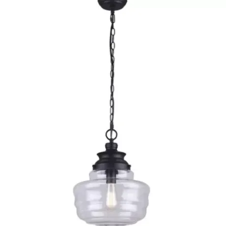 * Indoor Lighting|Brand New Patriot Lighting® Caffrey Oil-Rubbed Bronze 1-Light Pendant