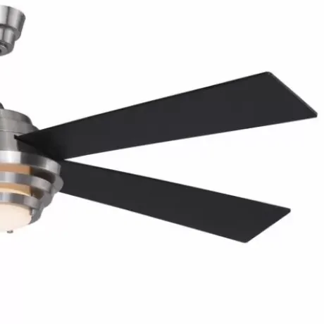 * Ceiling Fans|Brand New Patriot Lighting™ Kyoto 52″ Brushed Nickel Indoor Integrated Led Ceiling Fan