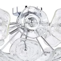 * Indoor Lighting|Brand New Patriot Lighting® Dessa Chrome 3-Light Flush Mount Ceiling/Pendant Light