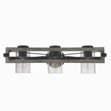 * Indoor Lighting|Brand New Patriot Lighting® Lizzie Matte Black 3-Light Vanity Light
