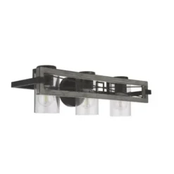 * Indoor Lighting|Brand New Patriot Lighting® Lizzie Matte Black 3-Light Vanity Light
