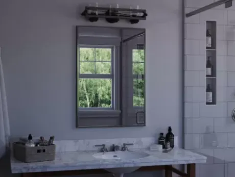* Indoor Lighting|Brand New Patriot Lighting® Lizzie Matte Black 3-Light Vanity Light