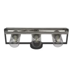 * Indoor Lighting|Brand New Patriot Lighting® Lizzie Matte Black 3-Light Vanity Light