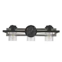 * Indoor Lighting|Brand New Patriot Lighting® Lizzie Matte Black 3-Light Vanity Light