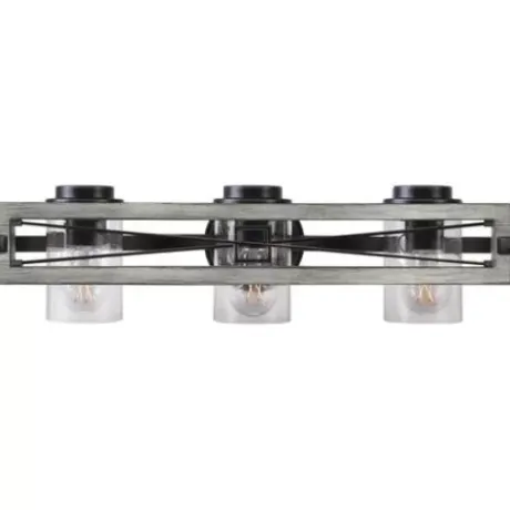 * Indoor Lighting|Brand New Patriot Lighting® Lizzie Matte Black 3-Light Vanity Light