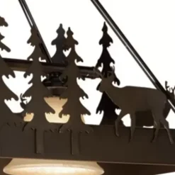 * Indoor Lighting|Brand New Patriot Lighting® Bryce Burnished Bronze 3 Light Island Light