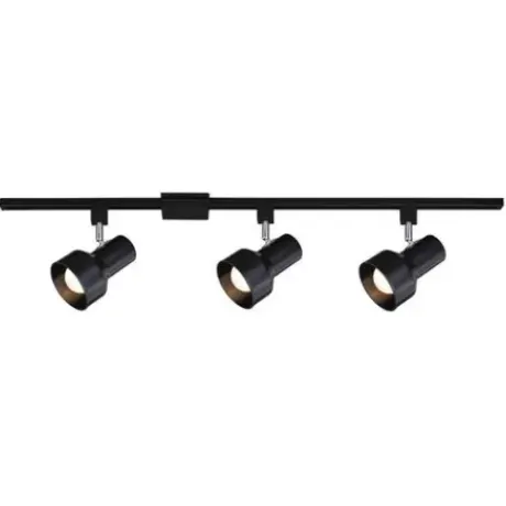 * Indoor Lighting|Brand New Patriot Lighting® Step Light 3-Light Black Track Lighting Set