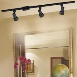 * Indoor Lighting|Brand New Patriot Lighting® Step Light 3-Light Black Track Lighting Set