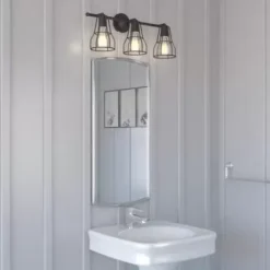 * Indoor Lighting|Brand New Patriot Lighting® Clybourn Oil Rubbed Bronze 3 Light Vanity Light