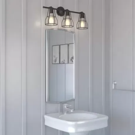* Indoor Lighting|Brand New Patriot Lighting® Clybourn Oil Rubbed Bronze 3 Light Vanity Light