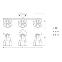 * Indoor Lighting|Brand New Patriot Lighting® Clybourn Oil Rubbed Bronze 3 Light Vanity Light