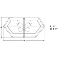 * Indoor Lighting|Budget Patriot Lighting® Bartlett Oil Rubbed Bronze 3 Light Flush Mount Ceiling Light