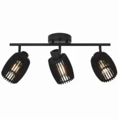 * Indoor Lighting|Budget Patriot Lighting® Bernard Matte Black 3-Light Track Light