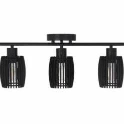 * Indoor Lighting|Budget Patriot Lighting® Bernard Matte Black 3-Light Track Light